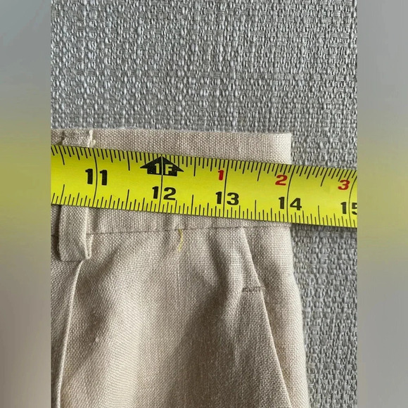 Zara Pants Women’s Small Linen Trousers Wide Leg High Rise Academia - Picture 7 of 8